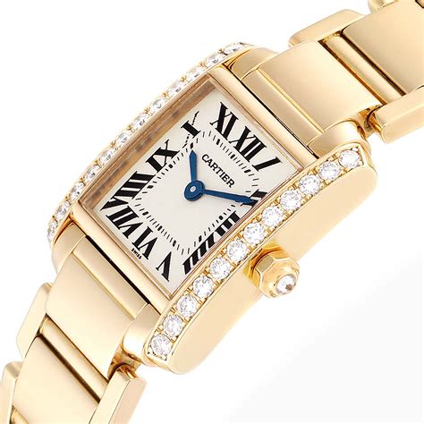 cartier gold watches ladies|cartier gold watch with diamonds.